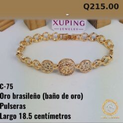 Pulsera C-75 · Largo 18.5 cm