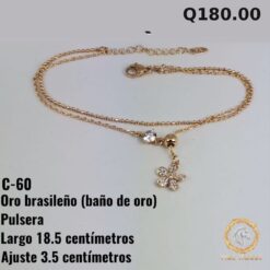 Pulsera C-60 · Largo 18.5 cm