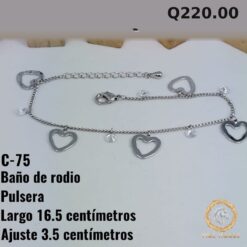 Pulsera C-75 · Largo 16.5 cm