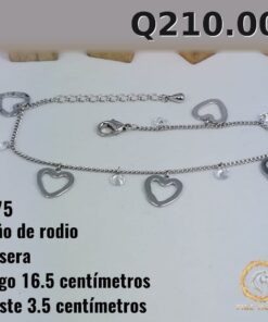 Pulsera C-75 · Largo 16.5 cm