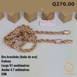 Cadena C-90 · Largo 51 cm / Ancho 4.7 mm