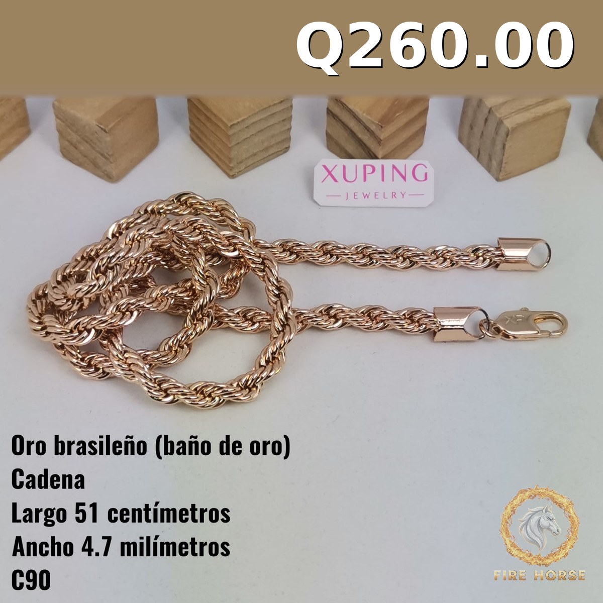 Cadena C-90 · Largo 51 cm / Ancho 4.7 mm