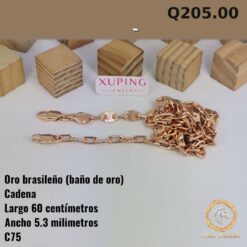 Cadena C-75 · Largo 60 cm / Ancho 5.3 mm