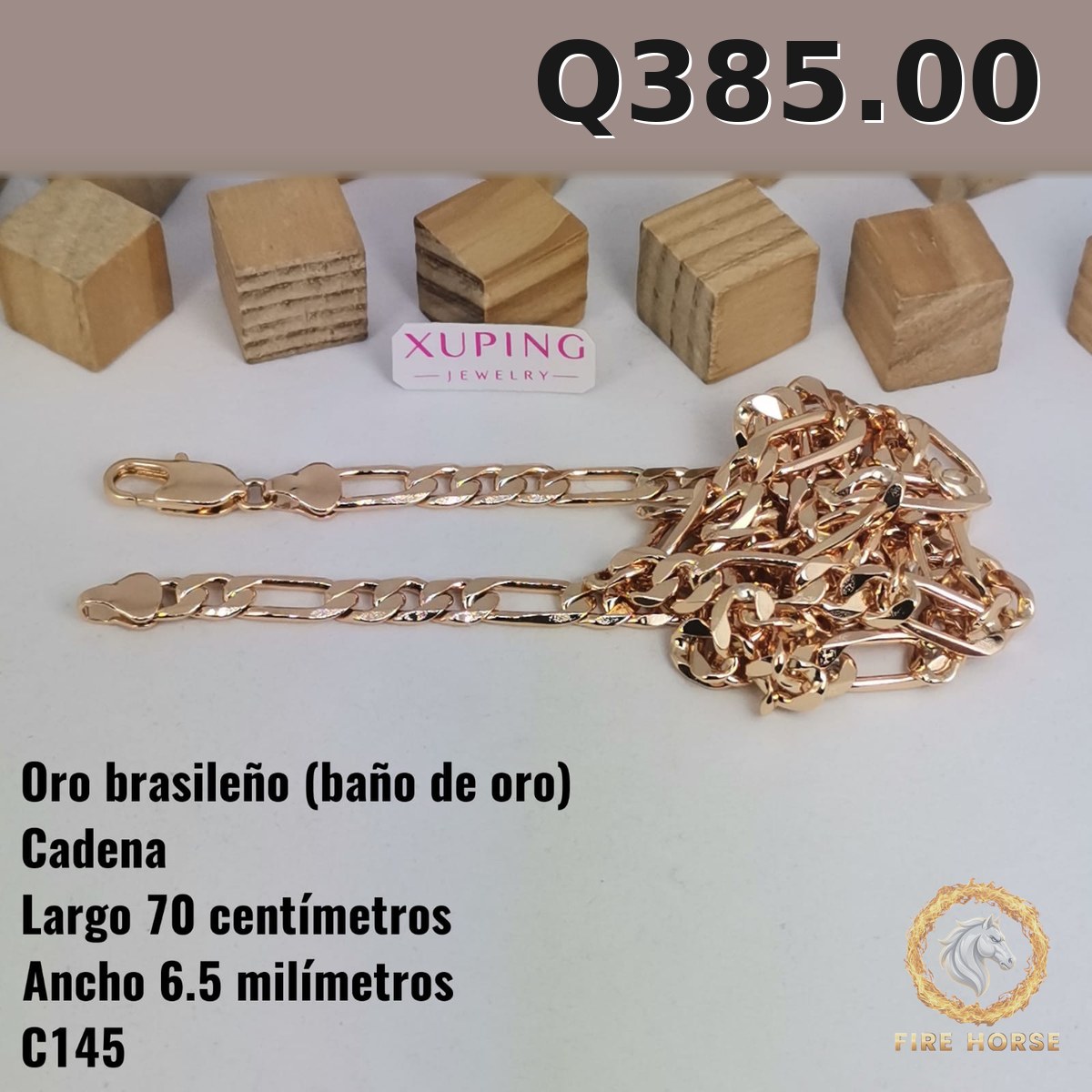 Cadena C-145 · Largo 70 cm / Ancho 6.5 mm