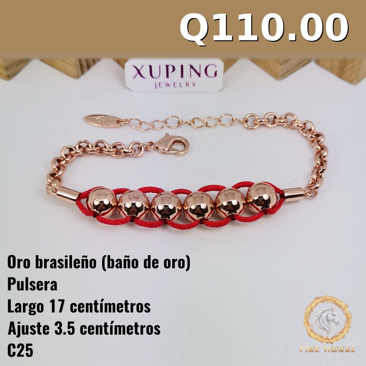 Pulsera C-25 · Largo 17 cm