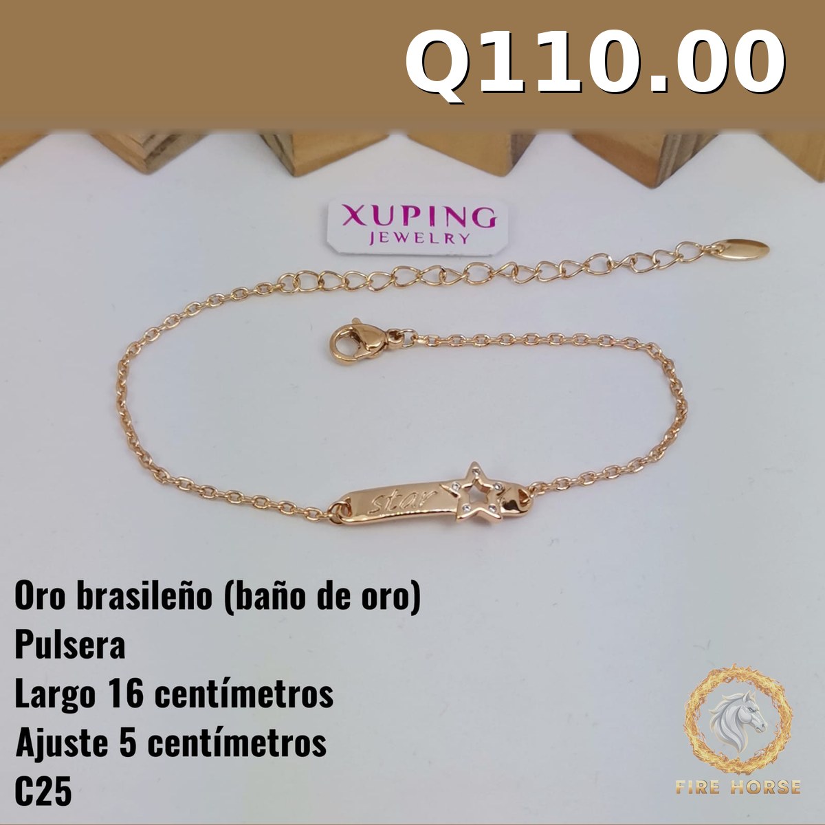 Pulsera C-25 · Largo 16 cm