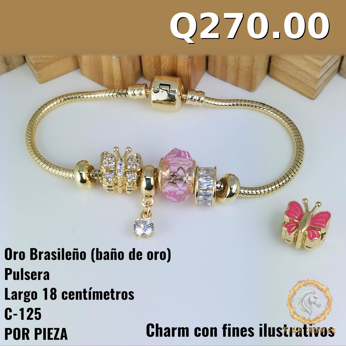 Pulsera C-125 · Largo 18 cm