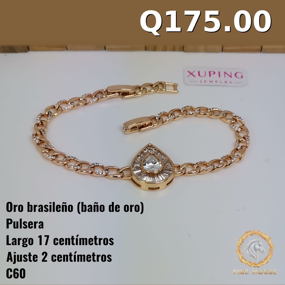 Pulsera C-60 · Largo 17 cm