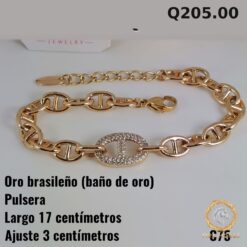 Pulsera C-75 · Largo 17 cm
