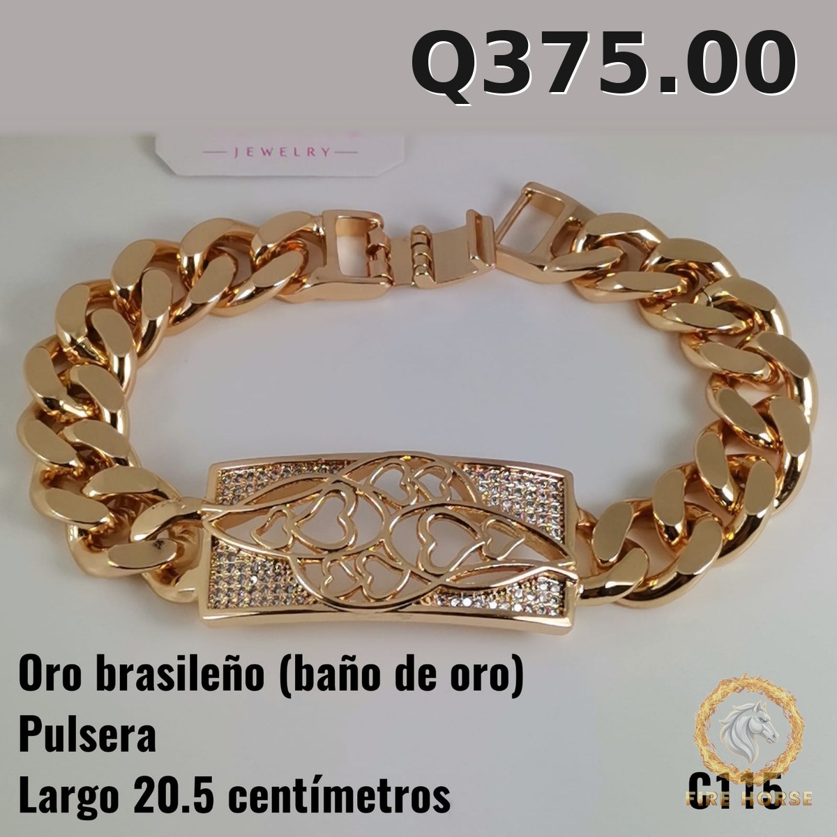 Pulsera C-115 · Largo 20.5 cm