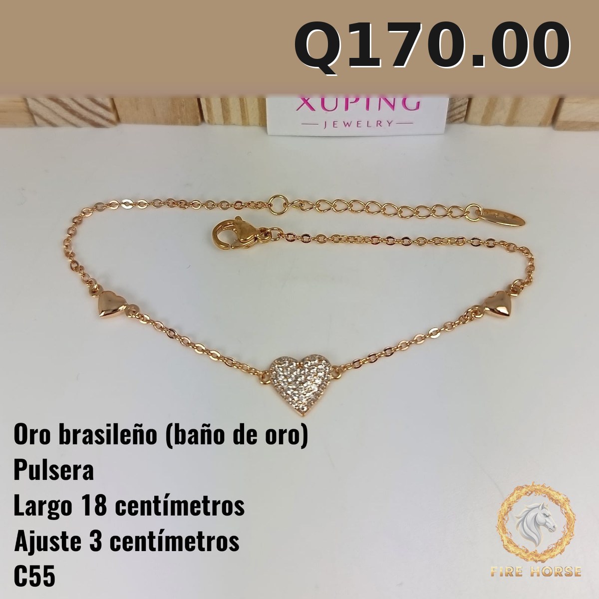 Pulsera C-55 · Largo 18 cm