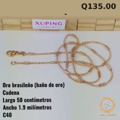 Cadena C-40 · Largo 50 cm / Ancho 1.9 mm