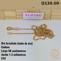 Cadena C-45 · Largo 50 cm / Ancho 1.3 mm