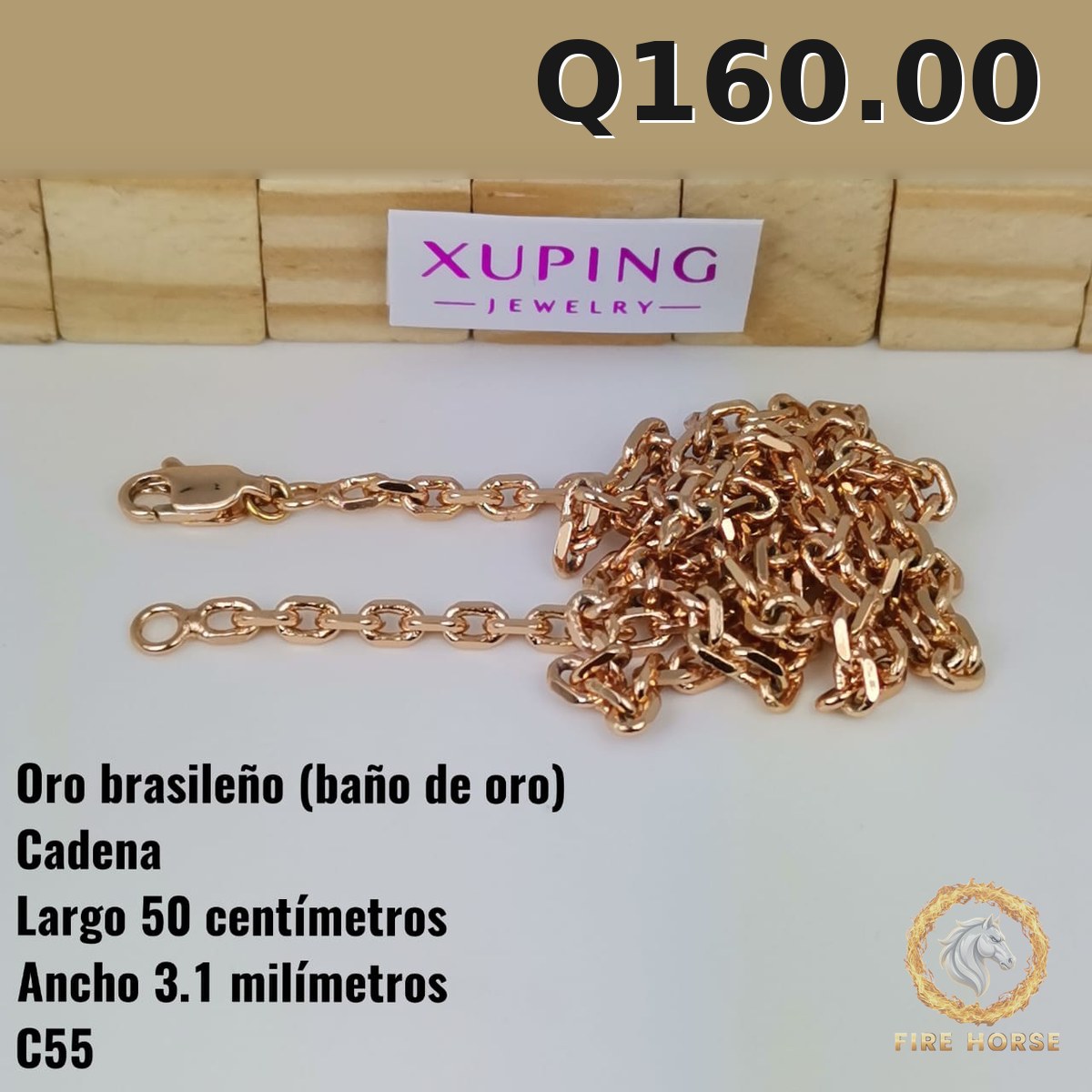 Cadena C-55 · Largo 50 cm / Ancho 3.1 mm
