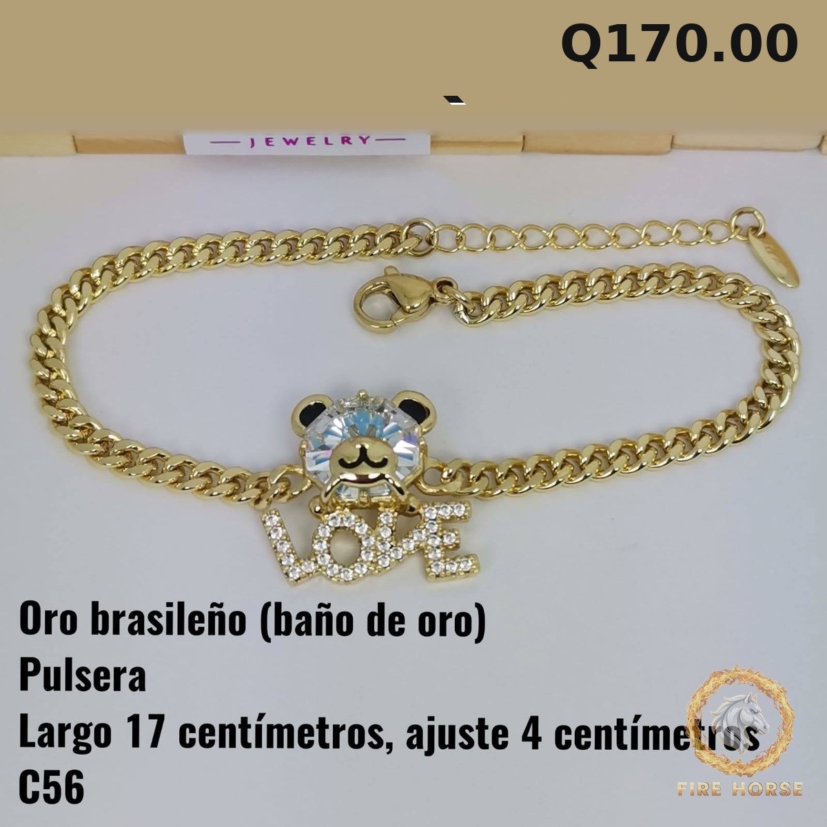 Pulsera C-56 · Largo 17 cm