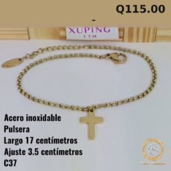 Alternative view of Pulsera C-37 · Largo 17 cm