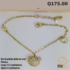 Pulsera C-58 · Largo 17.5 cm