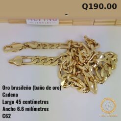 Cadena C-62 · Largo 45 cm / Ancho 6.6 mm