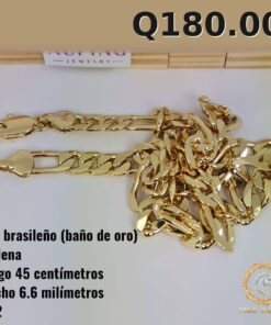 Cadena C-62 · Largo 45 cm / Ancho 6.6 mm
