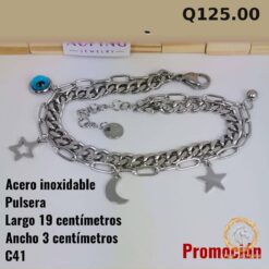 Pulsera C-41 · Largo 19 cm / Ancho 3 cm