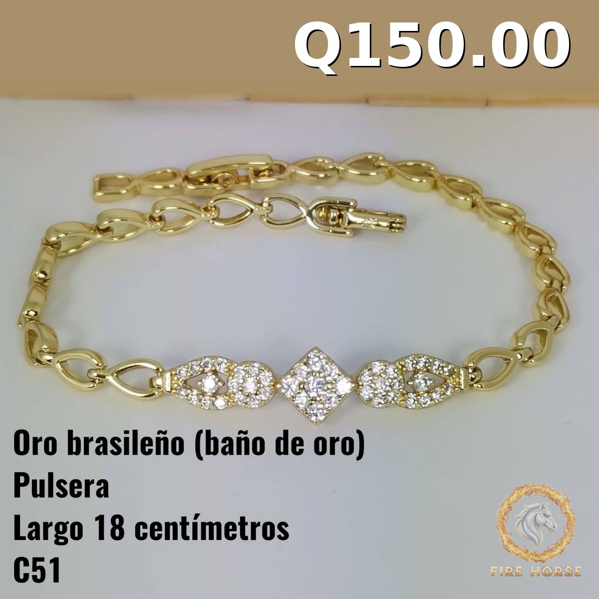 Pulsera C-51 · Largo 18 cm