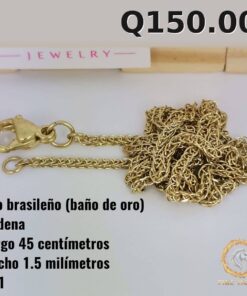 Cadena C-51 · Largo 45 cm / Ancho 1.5 mm