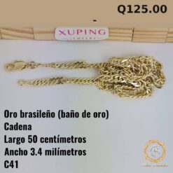 Cadena C-41 · Largo 50 cm / Ancho 3.4 mm