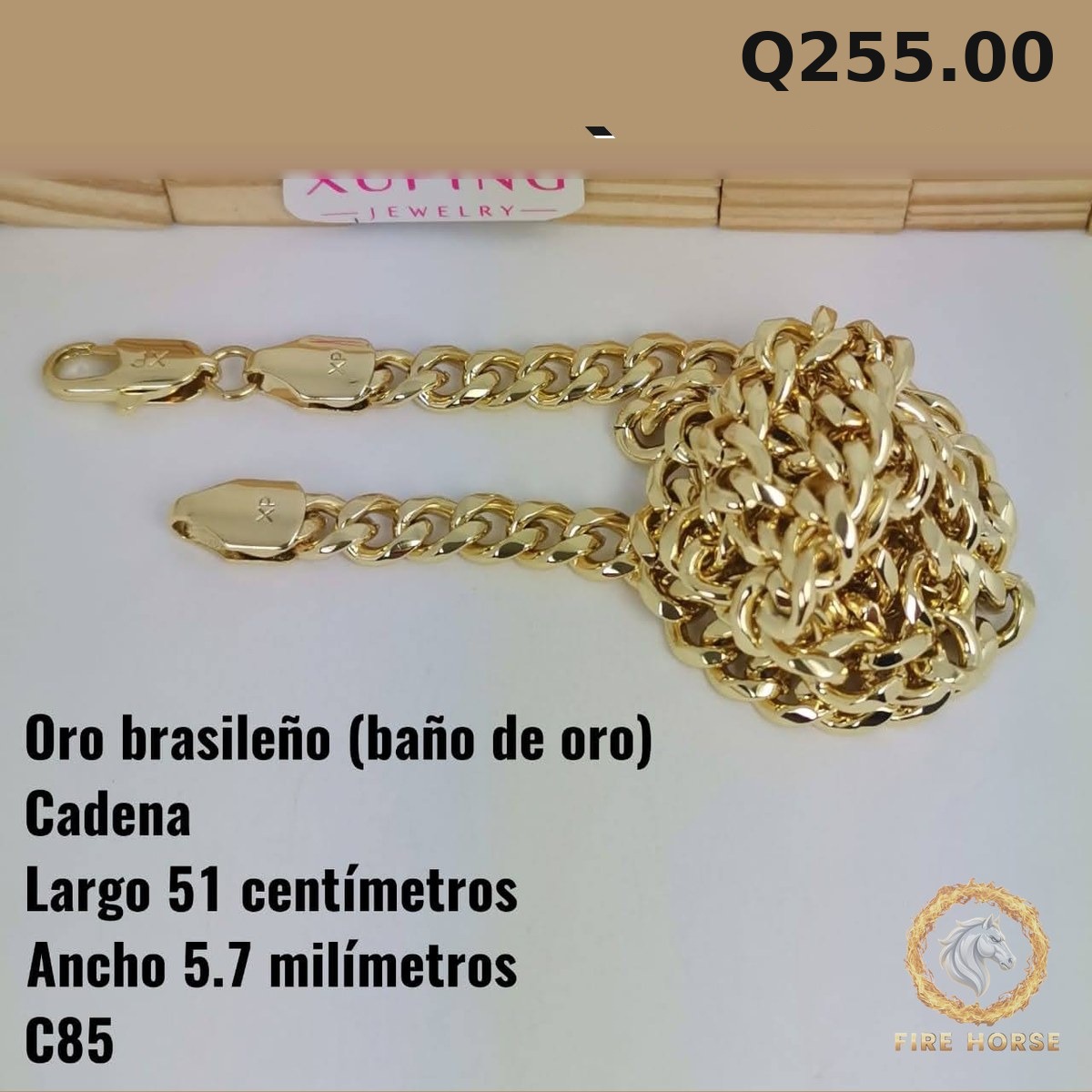 Cadena C-85 · Largo 51 cm / Ancho 5.7 mm