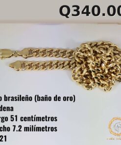 Cadena C-121 · Largo 51 cm / Ancho 7.2 mm