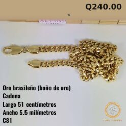 Cadena C-81 · Largo 51 cm / Ancho 5.5 mm
