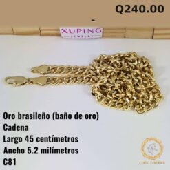 Cadena C-81 · Largo 45 cm / Ancho 5.2 mm