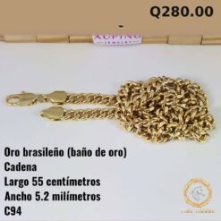 Cadena C-94 · Largo 55 cm / Ancho 5.2 mm