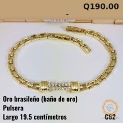 Pulsera C-62 · Largo 19.5 cm