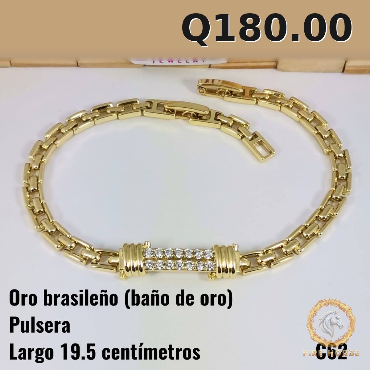Pulsera C-62 · Largo 19.5 cm