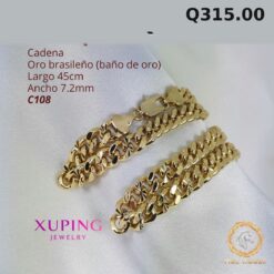 Cadena C-108 · Largo 45 cm / Ancho 7.2 mm