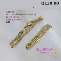 Cadena C-43 · Largo 60 cm / Ancho 3.4 mm