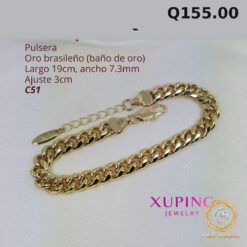 Pulsera C-51 · Largo 19 cm / Ancho 7.3 mm