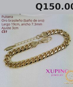 Pulsera C-51 · Largo 19 cm / Ancho 7.3 mm