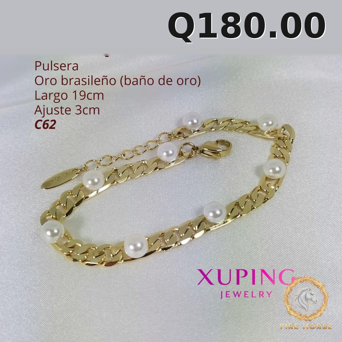 Pulsera C-62 · Largo 19 cm