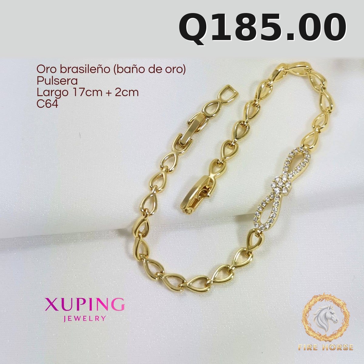 Pulsera C-64 · Largo 17 cm