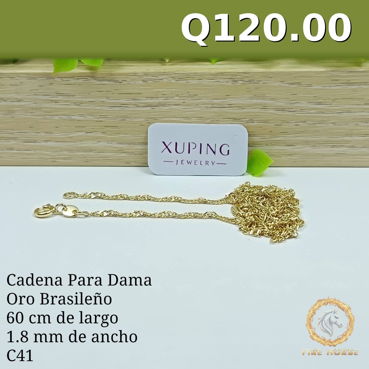 Cadena C-41 · Largo 1.8 mm