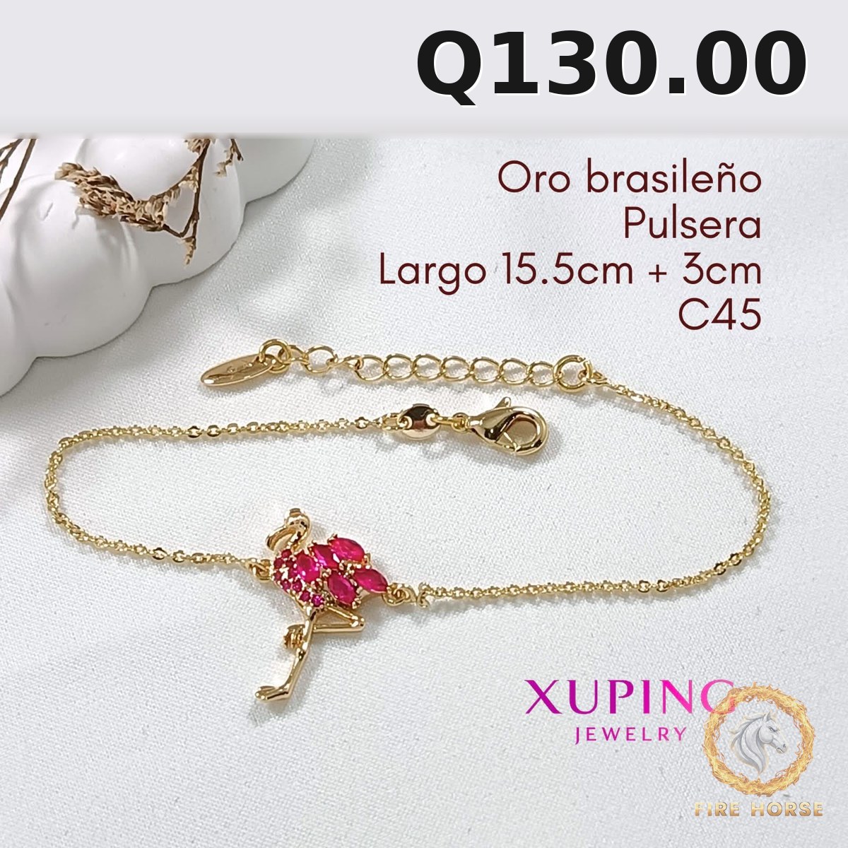 Pulsera C-45 · Largo 15.5 cm