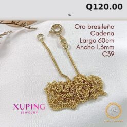 Cadena C-39 · Largo 60 cm / Ancho 1.3 mm