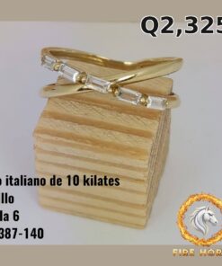 Anillo de oro italiano 10k — G1387-140