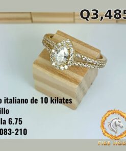 Anillo de oro italiano 10k — G2083-210