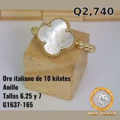 Anillo de oro italiano 10k — G1637-165