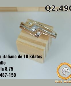 Anillo de oro italiano 10k — G1487-150