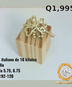 Anillo de oro italiano 10k — G1192-120