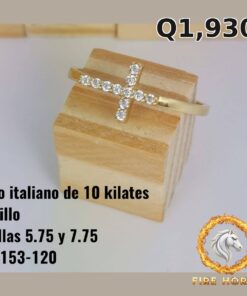 Anillo de oro italiano 10k — G1153-120