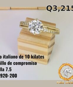 Anillo de compromiso de oro italiano 10k — G1920-200